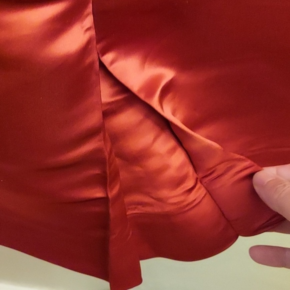 NWT MILLY 2 Ruby Red Sweetheart Silk Dress - Picture 10 of 16